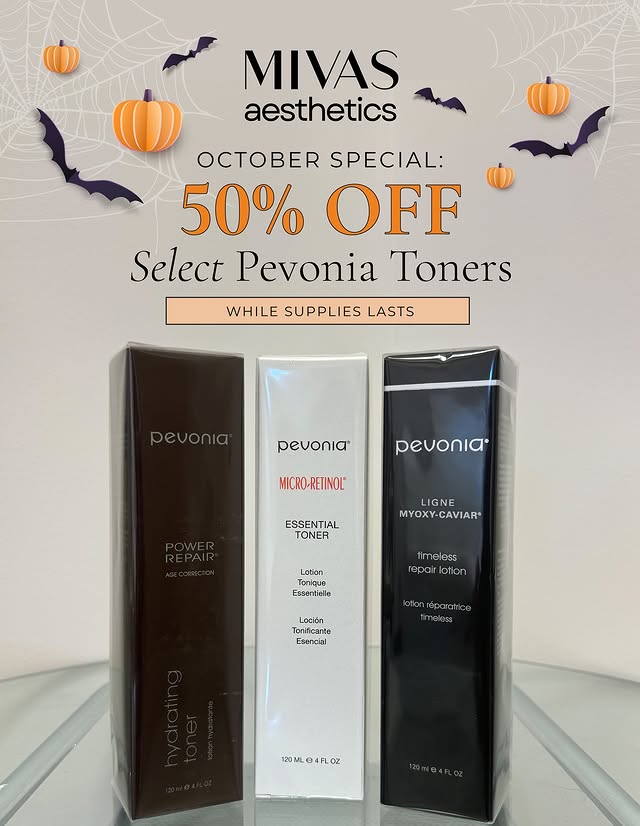 ✨ October Special: Get 50% OFF Select Pevonia Toners ✨