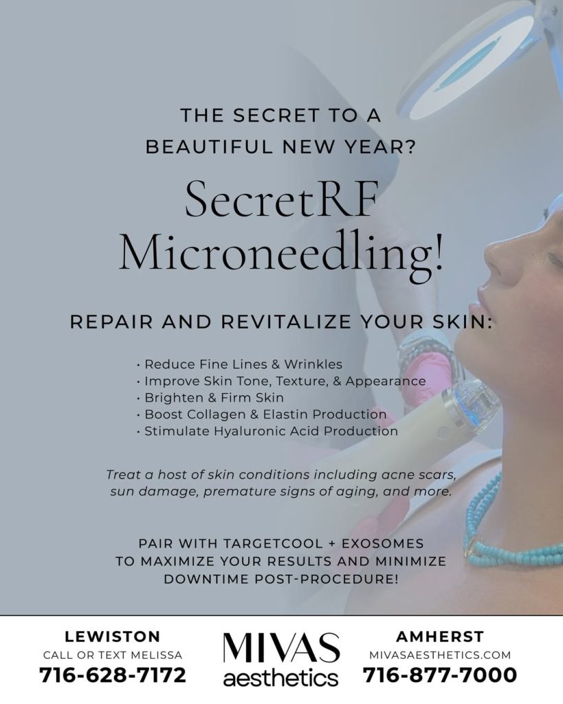 The secret to a beautiful new year? SecretRF Microneedling!