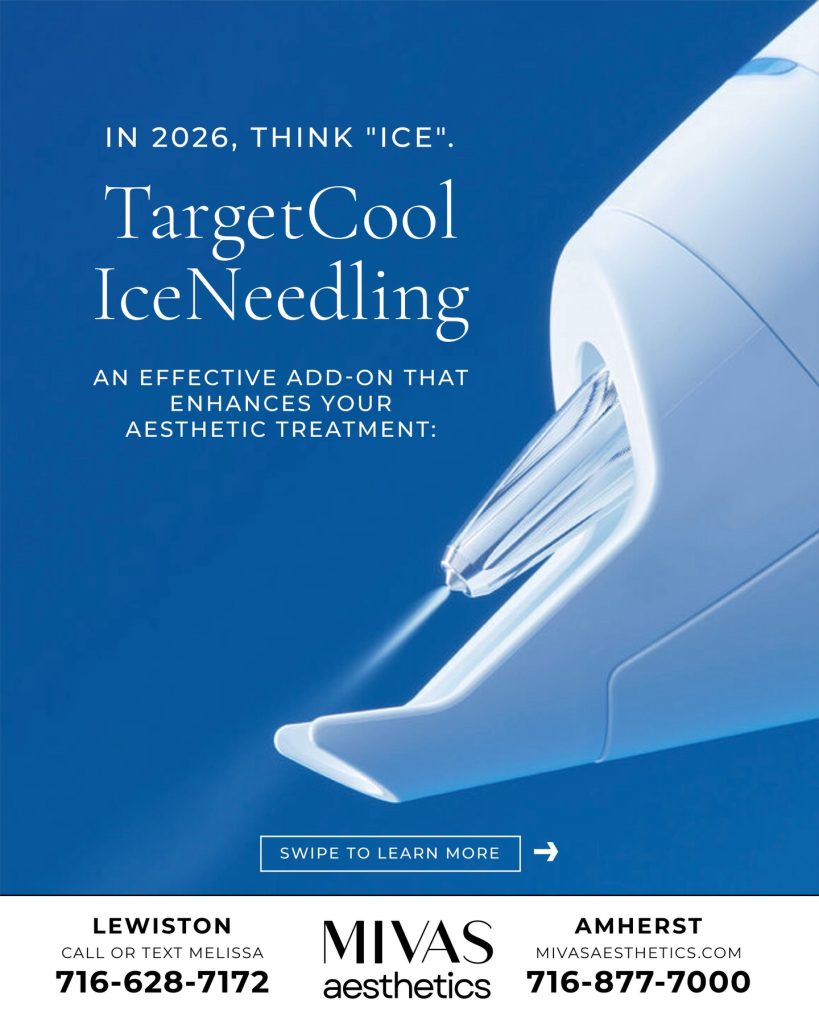 Take a cue from mother nature and think “ice”